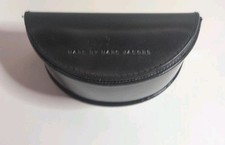 MARC JACOBS BLACK PATENT HALF MOON Y2K SUNGLASSES / GLASSES EMPTY CASE