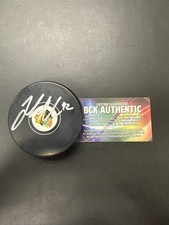 Joakim Nordstrom Signed Blackhawks #42 Puck Beckett Certified