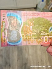 Coasta Rica Unc Polymer  Note Very Nice