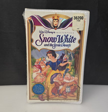 Snow White  the Seven Dwarfs Walt Disney Masterpiece VHS White Case NEW Sealed