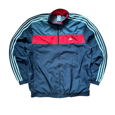 Y2K Vintage Adidas Track Jacket | Monogram Print L | 90s Trainingsjacke