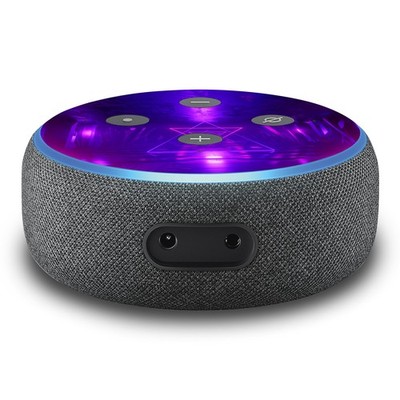 2er Set Aufkleber Neon Light passend für Alexa Echo Dot Gen3 Smart Folie R137-13