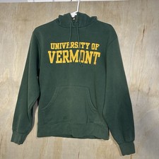 Vintage 90s University Vermont Spellout Hoodie Faded Pullover Reverse Sweater XS