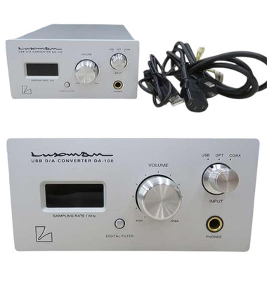 Luxman DA-100 USB DA Converter with Headphone Amplifier Hi-Res Tested Working