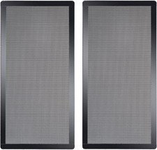 High-Efficiency 280mm x 140mm PC Mesh Dust Filter with Magnetic Frame - 2 Pack