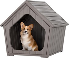 Large Dog House Outdoor Indoor Medium Large Dogs Durable Plastic Waterproof