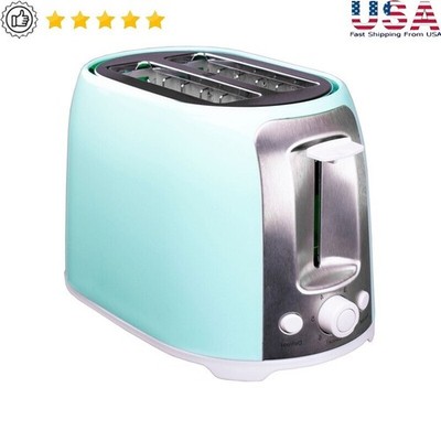 2 Slice Toaster Extra Wide Slots Auto Centering Reheat Crumb Tray New