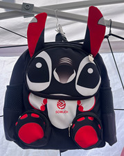 Disney Stitch Mini Backpack Black/Red/White P...