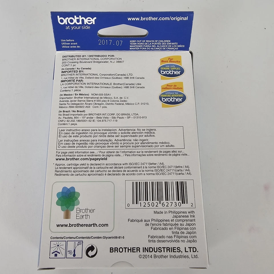 Genuine OEM Brother  XL LC 75 BK XL Ink Cartridges Black Lot of 2 - Image 4 of 4