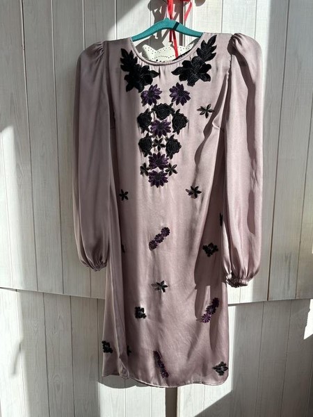 Women Over the sea Dress Lilac Viscose 34 / XS /