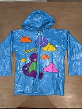 Barney Friends Baby Bop 90s 1990s 1992 Vintage Rain Jacket Coat Kid Size 6