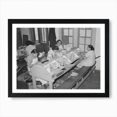 #ad #ad Mexican Pecan Shellers Removing Nut Framed Wall Art Poster Canvas Print Picture GBP 29.90