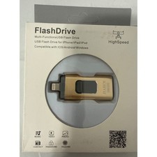 JLAHCN USB Flash Drive Unisex OS Gold Excellent OTG External Storage iOS PC