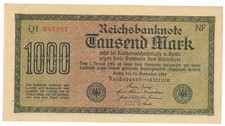 Germany, P-76 1000 Marks 1922 UNC