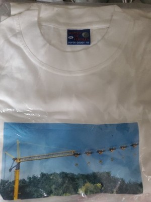 Vintage LIEBHERR Crane T Shirt XL Never Removed From Packaging