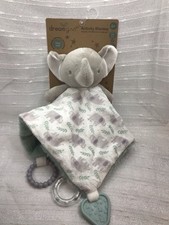 Dreamgro Elephant Activity Blankie Lovey Plush Security Blanket 14" Rattle NWT