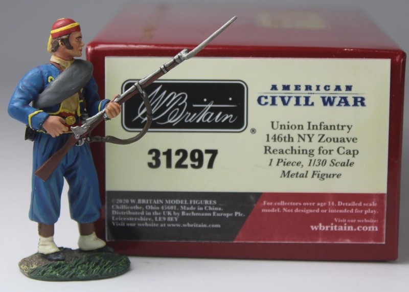 BRITAINS Civil War-Federal Infantry 146th NY Zouave Reaching For Cap #31297 ACW