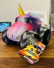 NEW Monster Jam Sparkle Smash 7 Plush Unicorn w/ Engine Sounds NWT