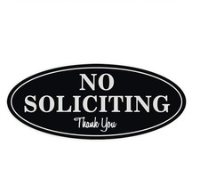 NoSoliciting Sign for House Signs for Home Premium No Soliciting Thank You S...