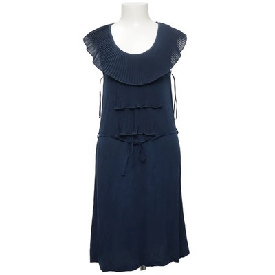 Pepe Jeans London, Kleid, Größe: M, model: gloria, Blau, Viskose, Einfarbig #CZr