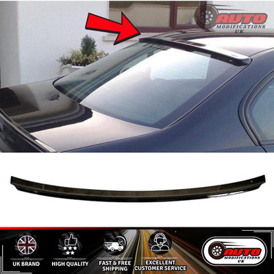 BMW 3er E46 4D Limousine Dach Spoiler Flügel Lippe Glanz Schwarz 1998-2006