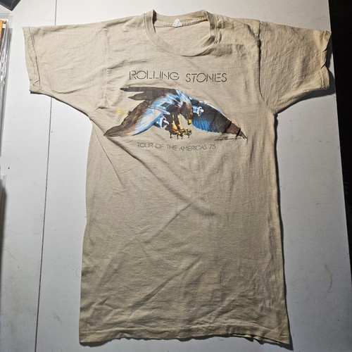 Vintage 1975 Rolling Stones Tour of the Americas Concert T-shirt