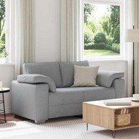 Loveseat Sofa Hellgrau 120 Cm Stoff