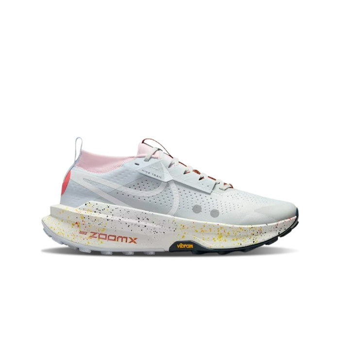 Nike ZoomX Zegama Trail Running Shoes Pure Platinum Grey Pink