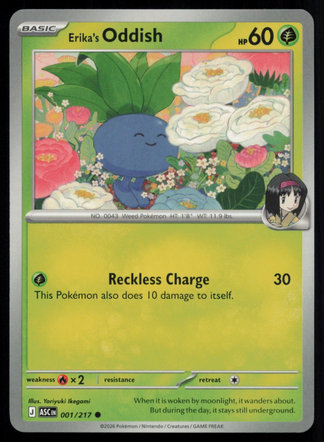 Erika's Oddish Common ME: Ascended Heroes 001/217 NM