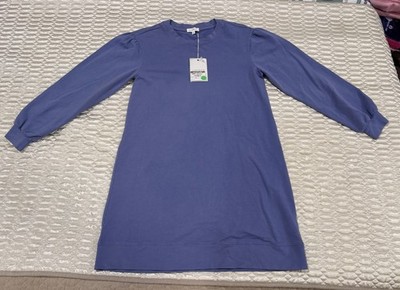 Mododoc Puff Sleeve Sweatshirt Dress - Small