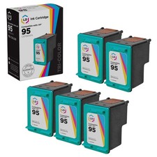 LD Reman Replacement Ink Cartridges HP C8766WN HP 95 Tri-Color 5 Pack