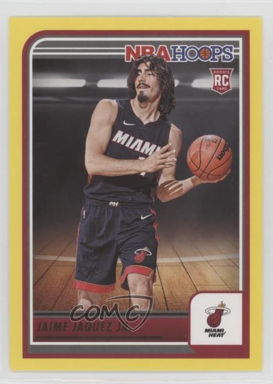 2023-24 Panini NBA Hoops Rookies Yellow Jaime Jaquez Jr #249 1kx5