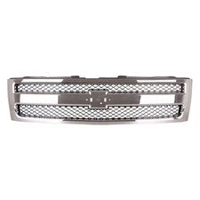 Grille For 2007-2013 Chevrolet Silverado 1500 Chrome Shell w/ Black Insert