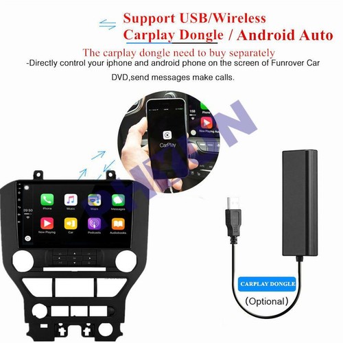 9" Android 10.1 Stereo Radio GPS Player Wifi 32G For Ford Mustang 15-21 Model - Foto 10 di 12