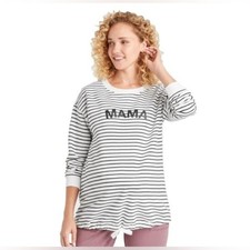 Isabel Maternity by Ingrid Isabel Striped MAMA Crewneck Sweatshirt