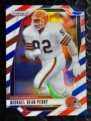 2024 Panini Prizm Michael Dean Perry #71 Red White & Blue Prizm Cleveland Browns