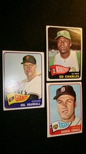 1965 TOPPS...Series 1...#68 Crandall...#35...#83...excellent condition...