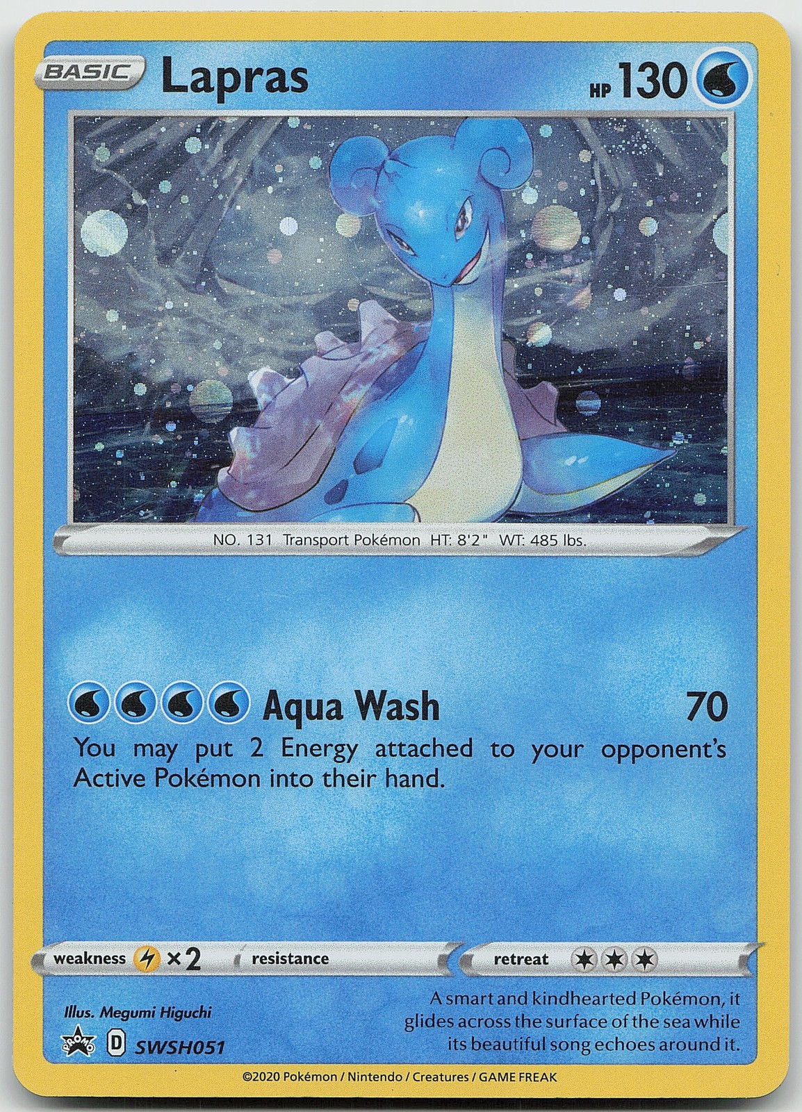 Lapras Holo SWSH: Sword & Shield Promo Cards LP Pokemon SWSH051