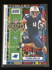 2025 Score Tetairoa McMillan Showcase NFL Draft 023/100 Insert #1 Panthers