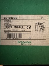 Image of Schneider LC1D12BD Contactor, 24 VDC, 5.5KW/400V, 7.5HP/480V
