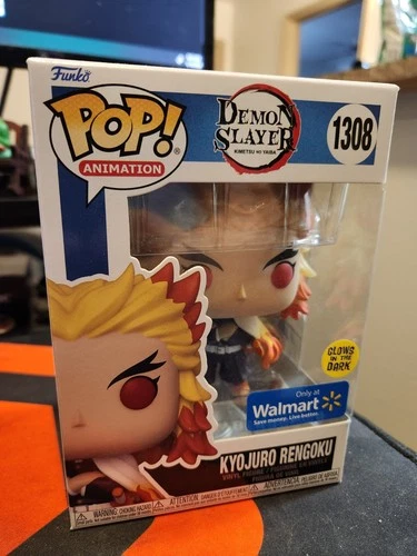 Funko Pop Demon Slayer #1308 Kyojuro Rengoku GITD, Walmart Exclusive