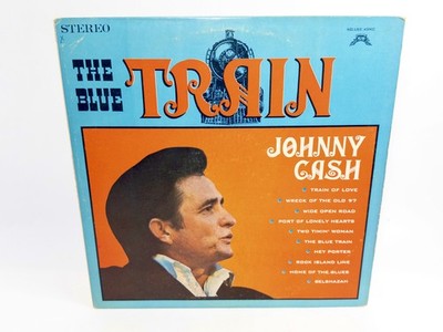 Johnny Cash - The Blue Train Vinyl LP, Share Records 5002, VG+ 