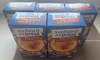 Suchard Express White Choc & Crème Brûlée Crunch 5er Pack 50x15g