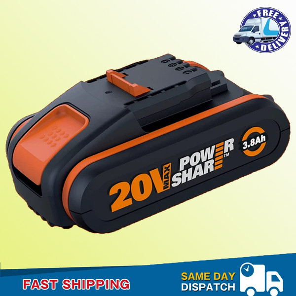 3,8Ah 20V Max Akku FüR Worx Original Ersatzakku WA3553 WA3556 WA3551 Li-Ion Akku-image
