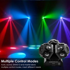 200W Moving Head 18 LED Rotating Beam DMX Stage Light RGBW DJ Disco Party Club