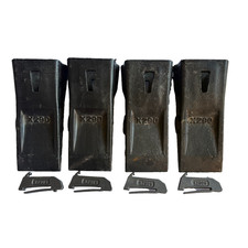 4 SET X290  Teeth with K290S Steel Locks Fits For x290 Bucket  Adapter Tooth