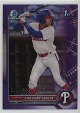 2022 Bowman Chrome Prospects Purple Refractor /250 Yhoswar Garcia #BCP-90 0jm6