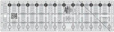 Creative Grids CGRMT1 Non-slip Quick Trim and Circle Quilting Ruler, 3.5 x...