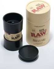 RAW SIX SHOOTER 1 1/4 SIZE CONES Fill Upto 6 Cones Rechargeable Electric Grinder