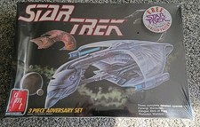 AMT ERTL Star Trek 3-częściowy przeciwnik klingon romulan ferengi zestaw modeli zapieczętowany